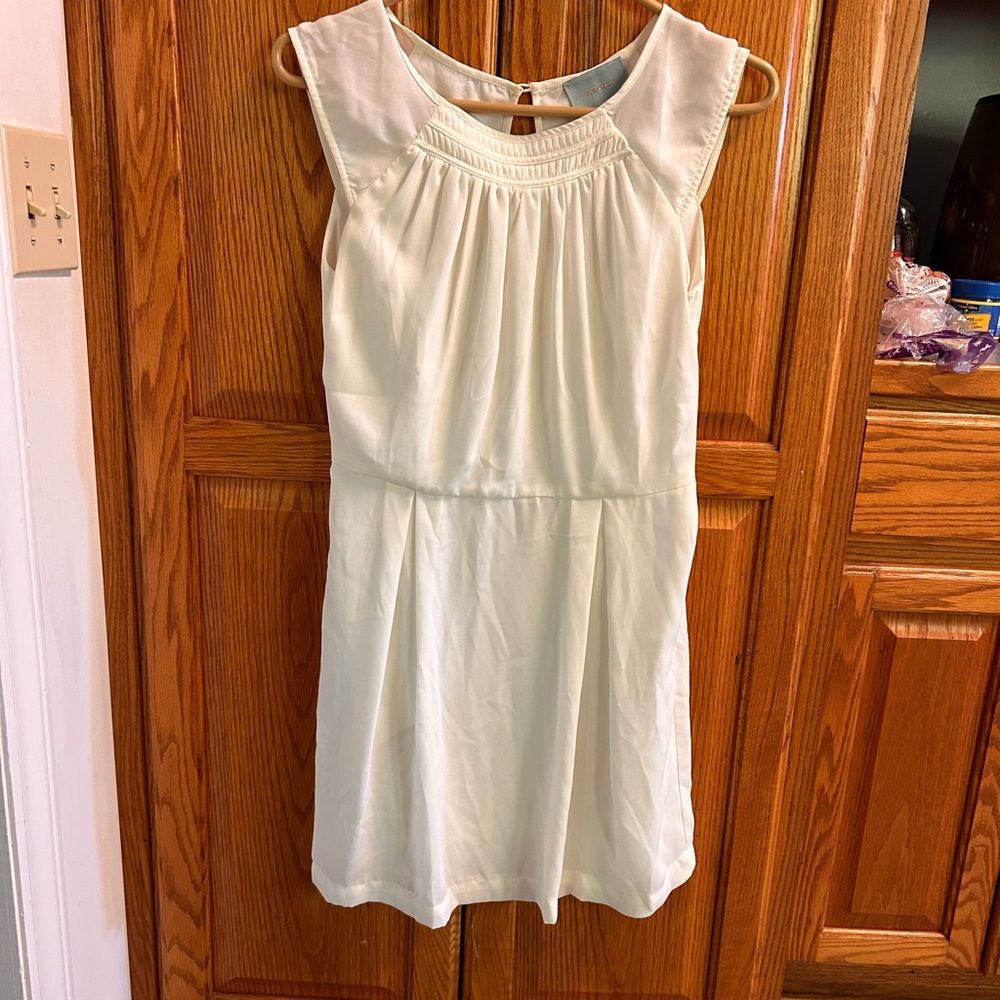 Skies Are Blue off white or eggshell Elegant Cream Dress, size sm